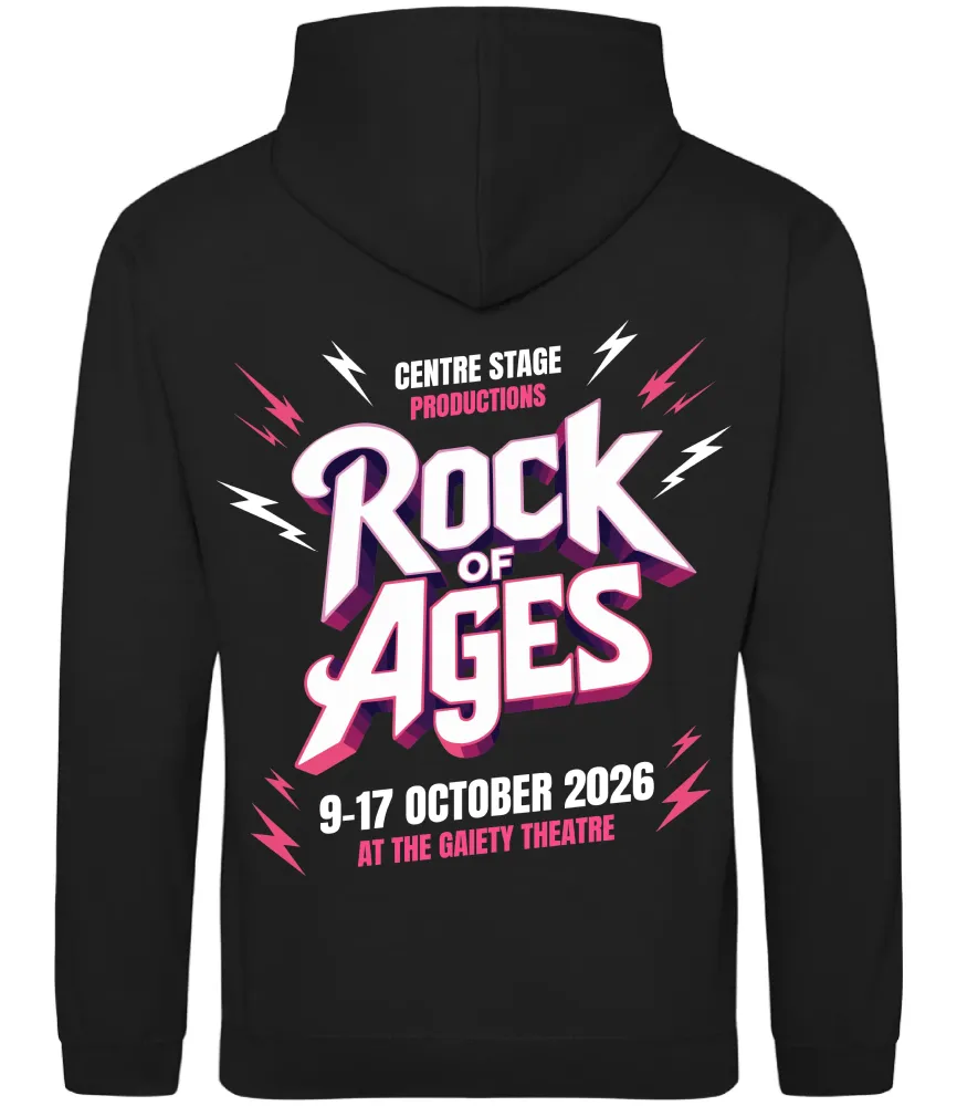 ROCK OF AGES HOODIE OPTION 2 (BIG LOGO ON BACK)