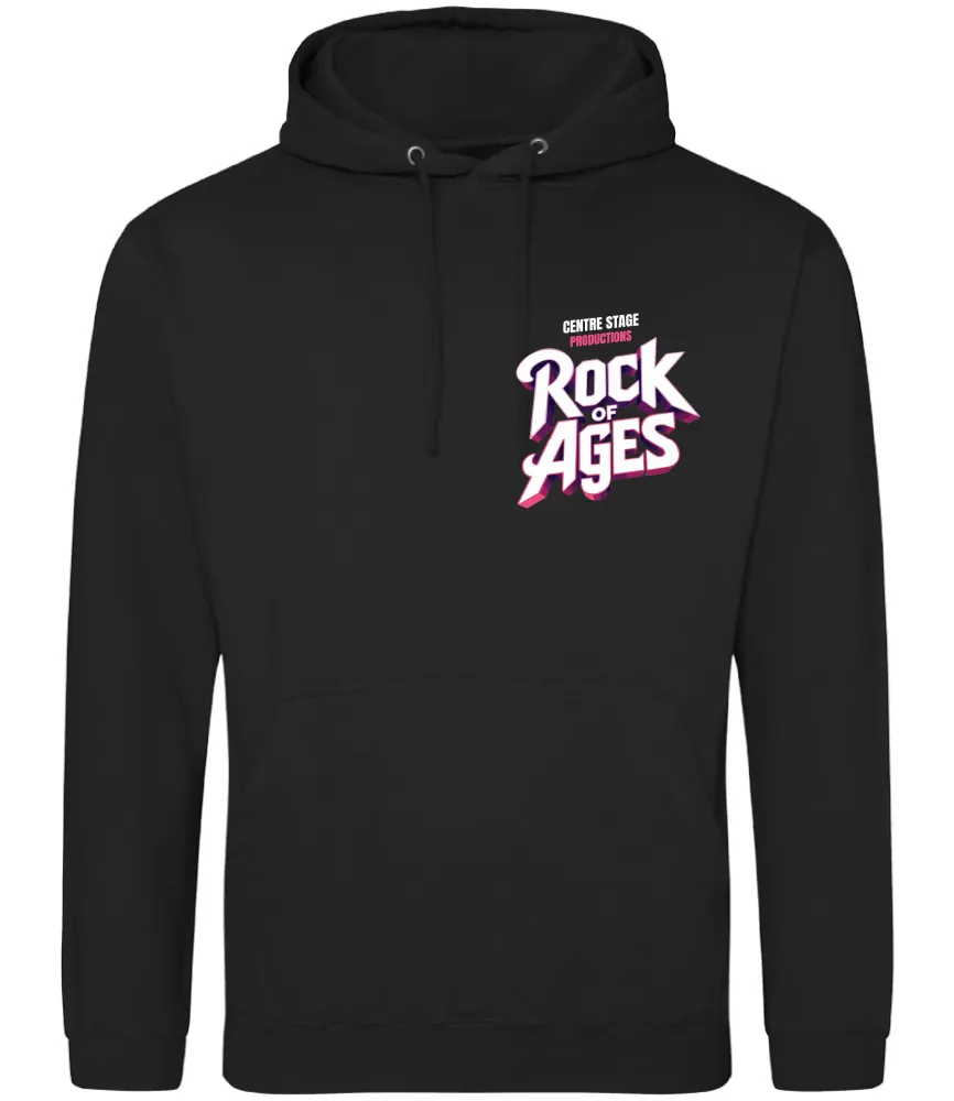 ROCK OF AGES HOODIE OPTION 2 (BIG LOGO ON BACK)