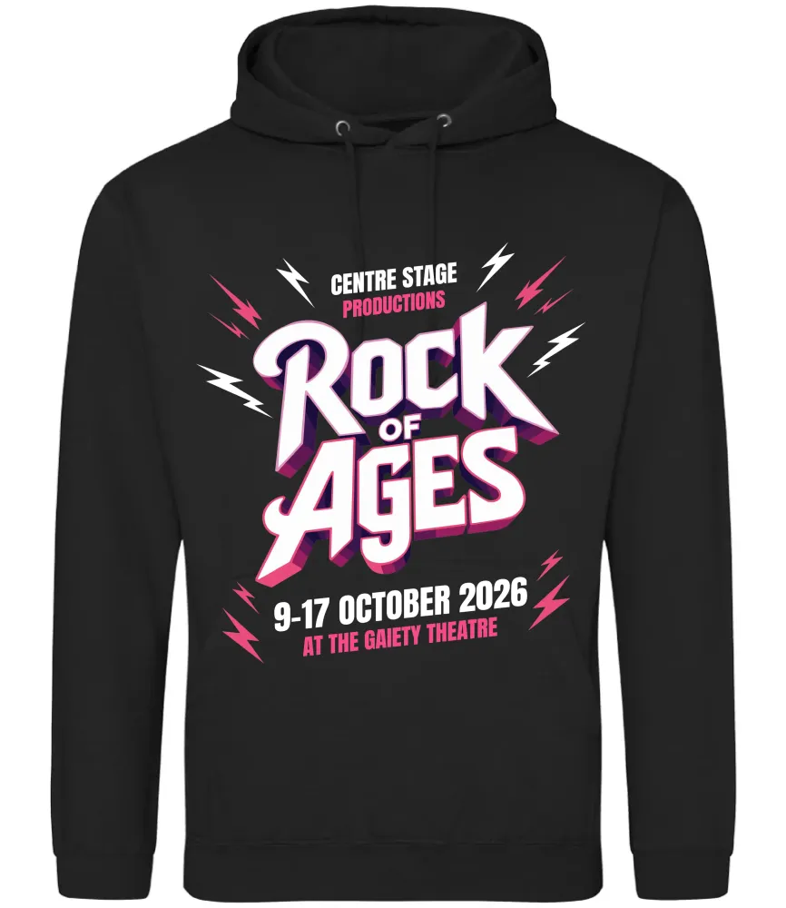 ROCK OF AGES HOODIE OPTION 3 (FRONT LOGO ONLY)